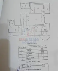 Apartament 3 camere Gara - Barsanescu - Iasi