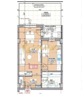 Garsoniere de vanzare | 40mp | Terasa 16mp  | Suceava | ID:1560 - Suceava