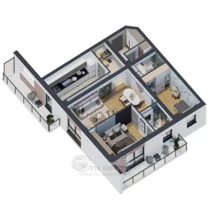 Apartament 3 camere, 81.47 mp – design premium | 2 băi, 2 balcoane  | 0% comision - foto 16