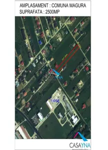 Magura Farbe- teren intravilan, 2500 mp, deschidere la 2 drumuri - Bacau