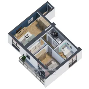 Apartament 3 camere – 62 mp  COMISION 0% - foto 2