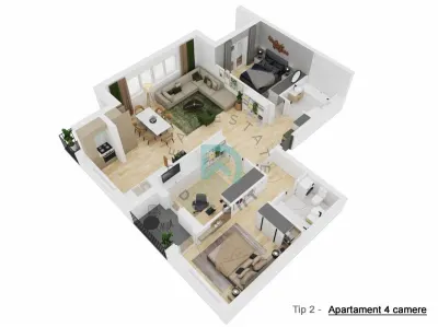 Apartament nou cu 4 camere - 91,4 mp utili - Doamna Stanca, Selimbar - foto 22
