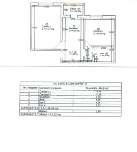 Apartament cu 2 camere decomandat spre vanzare, Timisoara zona Lipovei - foto 15
