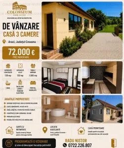 Casă cu 3 camere și grădină de 1.000 mp – Araci, județul Covasna | 72.000 EUR - Araci