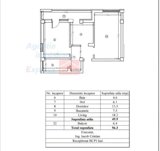 Intabulat, gata de mutat! Apartament 2 camere, capat CUG - foto 11