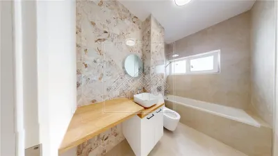Penthouse cu 4 camere si balcon - 2 bai, intabulat - foto 16