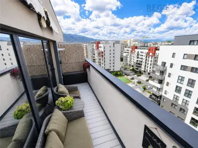 Penthouse Coresi , Parcare + Boxă |Complet mobilat - Brasov