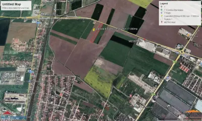 Teren intravilan 2 parcele de 8500 mp front la centura Aradului linga Metro - foto 3