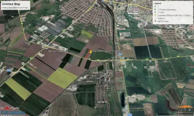 Teren intravilan 2 parcele de 8500 mp front la centura Aradului linga Metro - foto 9