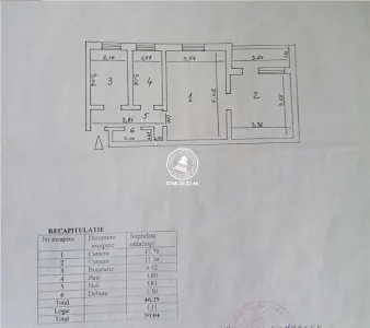 Apartament 2 camere de vanzare, 50 mp - Podu Ros - foto 7